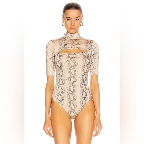 Jonathan Simkhai Tops - Jonathan Simkhai Snake Print Bodysuit
